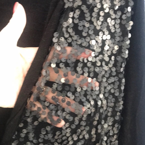 Day trip black sequin cardigan - Picture 3 of 5